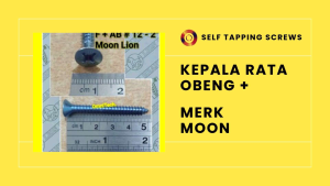 Sekrup Tap Tapping Screw FAB FH Flat Head Kepala Rata (+) Moon Lion 12x2" 5 cm 12 x 2" ( 12x5cm )