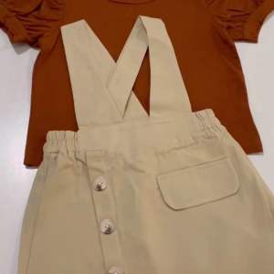 [1-7th] SETELAN DRESS ANAK PEREMPUAN IMPOR POPPY BROWN