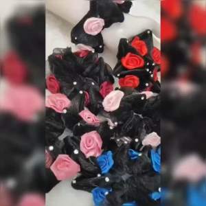 CEPOL RAMBUT BLUDRU IMPORT PREMIUN / CEPOL RAMBUT  BUNGA ROSE  / CEPOL PERMATA KOREAN STYLE / SCRUNCHIE MEWAH / VELVET HAIR BUN / KBT6328