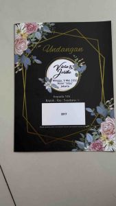 Blangko Undangan Kosong Pernikahan Erba  BLANKO UNDANGAN  MURAH Simple 2317 (5 Lembar atau 100 Lembar)