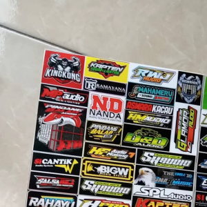 STIKER SOUND | STIKER MINIATUR SOUNDSYSTEM BAHAN CROMO