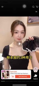 LRMS Ikat Rambut Wanita Ikat Scrunchie Mutiara Gaya Korea Import