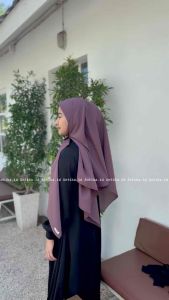 Segiempat diamond Crepe 130 x 130 cm I Jilbab segiempat polos 130x130 I segiempat jumbo diamond syari