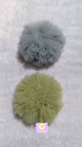 Scrunchie Viral Anti Pusing Soft Tulle Tile Premium Kuncir Rambut Cepol Hijab Size M Medium/ Sedang 14cm