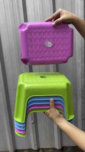 ( แพ็ค 3/6 คละสี ) เก้าอี้เล็ก เก้าอี้พลาสติก ( Made in Thailand )