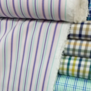 Iwan textile promo kain katun bahan kemeja garis garis katun yarndet italy import premium