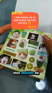 Bộ Sticker Họa Tiết Mèo Hài Hước Dán Trang Trí Điện Thoại Laptop - Đầy Đủ Hình Trong Mô Tả