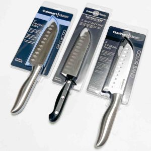 Cuisinart Original/Authentic Classic Color Band 5" Santoku Knife with Guard - Black or Blue