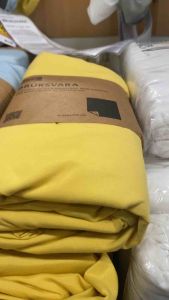 BRUKSVARA บรุคส์วอร่า ผ้าปูที่นอนรัดมุม เหลือง 180x200 ซม.