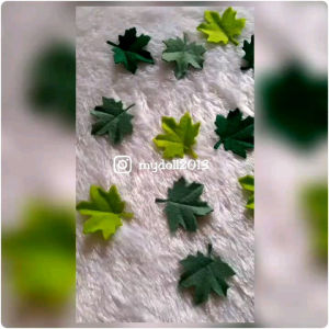 Aplikasi Daun Maple Uk kecil Dari Flanel