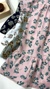 Baju Dress Anak Perempuan Kringkle motif Saiba 1 - 4 Tahun