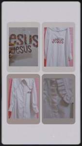 2ชิ้น ตัวคุณสมบัติของเสื้อผ้ารีดติด ชุดละ 12 หน้า สติกเกอร์ Jesu เสื้อทีม พระเจ้า เสื้อคริสเตียน