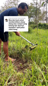 CANGKUL RUMPUT GULMA ALAT PEMBERSIH RUMPUT GULMA BAHAN GERGAJI SELENDANG