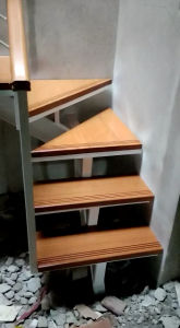Trap Tangga Kayu Jati Asli 75x30x2 CM