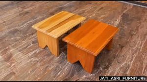 Kursi Duduk Kayu Jati: Kursi Jongkok & Desain Ergonomis