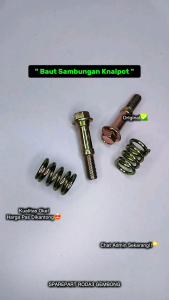 Baut Sambungan Knalpot (12E) Sparepart Roda3