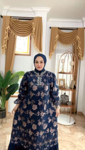 Gamis Brukat Tille Garden Full Furing Premium