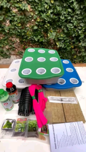 Paket Lengkap Hidroponik 2 Bak 18 Lubang Siap Pakai Praktis