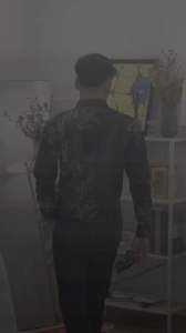 KEMEJA PREMIUM DARMARAJA HITAM BATIK FLORIST