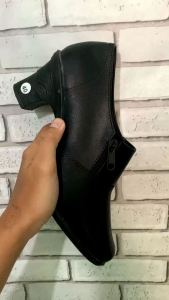 SEPATU WANITA FORMAL HAK TINGGI 5CM 7CM HITAM KANTOR KERJA GURU