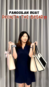 Tote Bag Karen Jims Honey Tas besar wanita multifungsi