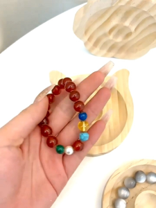 Wooden Beading Design Board Suitable Bracelet Display实木首饰展示盘珠宝设计盘文玩串珠手工diy材料手串珠子手链托盘