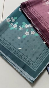 Hijab Kerudung Segi 4 Terbaru 2025 Motif Voal Premium Sublime Lasercut