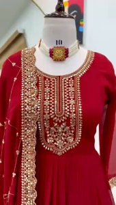 MK1247 GOWN New Designer Party Gown & Dupatta Set