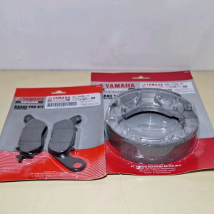 Paket Kampas Rem Belakang Mio J+ & Cakram Depan Yamaha Mio Sporty Soul GT Fino Miokarbu