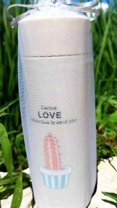 pouch tile souvenir my bottle size 12x26cm ( isi 25 pcs)