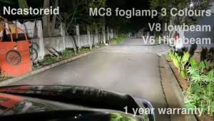 Paket Lampu Led Headlamp Foglamp Mobil Honda HRV 2019 - 2020 Macrone V8 MC6 1Warna 6000K Putih Grade A+ PNP