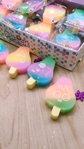 Popsicle-Shaped Eraser for Office and School Supplies - Fun and Playful Stationery