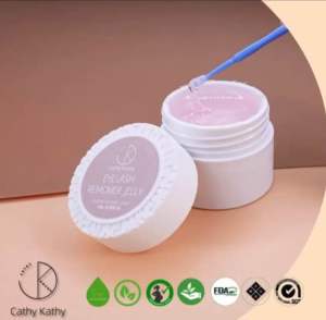 Cathy Kathy Eyelash Extension Remover Jelly Easy to Apply Subtle Fruity Scent Fast-removal 10g