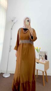 GAMIS CRINGKLE SULTAN BUSUI RESLETING DEPAN - GAMIS CRINGKLE TAMY RENDA SULTAN