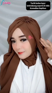 (New) Pashmina Instan \"TURBAN MELISA\" By Zaura