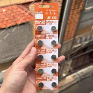 Vỉ 10 Viên Pin LR1130 (AG10) Maxell Nhật Bản 15V