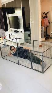 คอกสุนัข เป็นคอกหมา คอกกระต่าย พร้อมส่ง (รอบเครื่องมือสำหรับการส่ง)