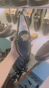 Giày lười Da Nam Bóng PU hàng kỹ mặt người trơn cực đẹp khâu may đế chắc chắn g032 Shoes giày nhớ đặt lùi lại 1 size so với giày mình đang đi