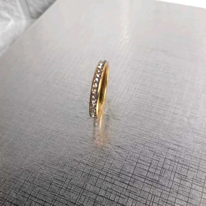 SC CINCIN GOLD TITANIUM PERMATA | CINCIN PREMIUM EMAS PERMATA TITANIUM | COD | ANTI LUNTUR | CINCIN EMAS WANITA ELEGAN | CINCIN TITANIUM GOLD BERLIAN