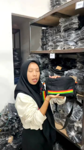 Tas Slingbag Pouch 2in1 PEGE Edmond Slempang Pria Kombinasi Warna Cocok Untuk Kegiatan Sehari-hari - PG 9051