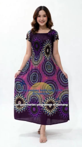 BAJU BATIK FIT/LONG DRESS /FREE SIZE GOOD QUALITY