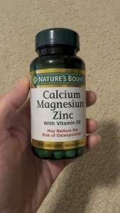 Natures bounty Peninggi badan dan penguat tulang calcium magnesium zinc dan vitamin D3 isi 100