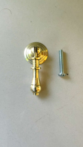 Tarikan Laci Lemari Meja Kuningan Antik Motif Godo Kecil Gold 1 pcs