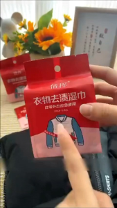 CLOTHING STAIN REMOVAL WIPES 衣物去渍湿巾