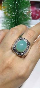 ธนาภรณ์✨แหวนเงินแท้พลอยคริสโซเพรสพลอยแท้100%(GSH1050)