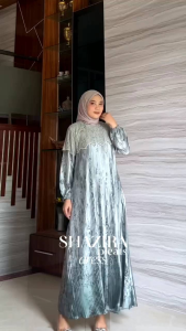 DRESS GAMIS MODE SHAZIRA TERBARU BY MH 100%ASLI REAL ADA MODE DANILA YARA
