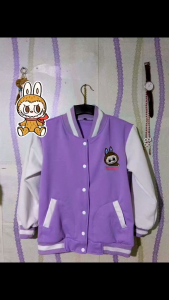JAKET BASEBALL VARSITY Anak LABUBU KARTUN bagus lucu murah usia 2 3 4 5 6 7 8 9 10 11 12 13 14 tahun/jaket bisbol varsity anak perempuan kekinian bagus murah cewek lucu
