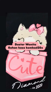 Home Dress Cute Kaos Combad 20s Daster kaos motif karakter viral