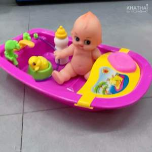 ตุ๊กตาเลี้ยงน้อง อ่างอาบน้ำเด็ก ขนาดใหญ่ พร้อมอุปกรณ์ RP-580
