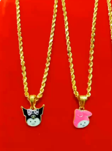 Kalung Anak Liontin Perak 925 Lapis Mas